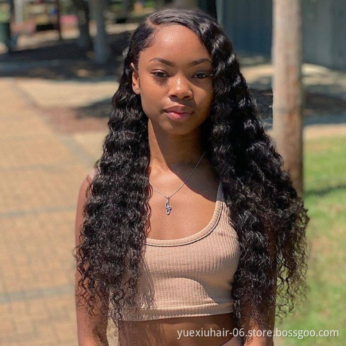 HD Lace Full Virgin Brazilian Human Hair Wigs Transparent Lace Front Human Hair Wigs for Black Women